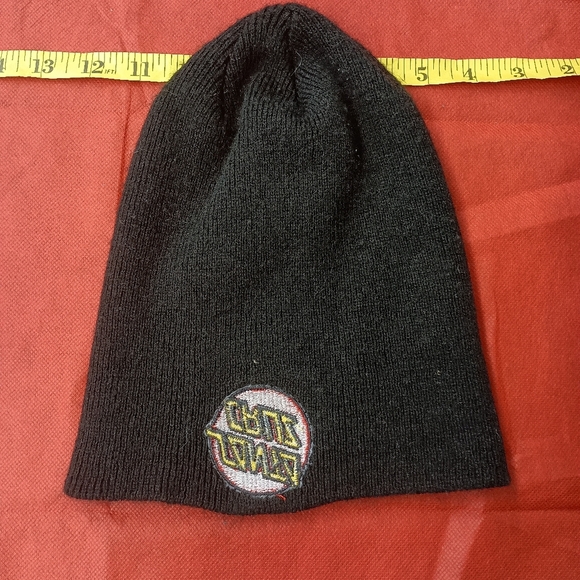 Santa Cruz Skateboards Black and Red Knit Beanie - Picture 7 of 8